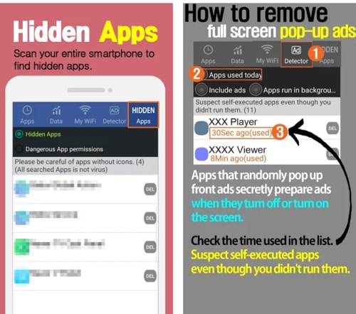  Goclean-Popup Ad detector,Hidden Apps detector APK